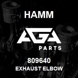 809640 Hamm EXHAUST ELBOW | AGA Parts