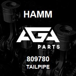 809780 Hamm TAILPIPE | AGA Parts