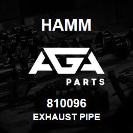 810096 Hamm EXHAUST PIPE | AGA Parts