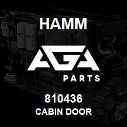 810436 Hamm CABIN DOOR | AGA Parts