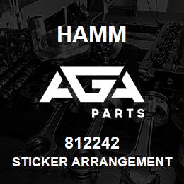 812242 Hamm STICKER ARRANGEMENT | AGA Parts