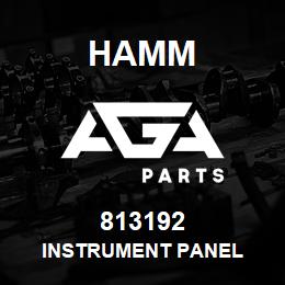 813192 Hamm INSTRUMENT PANEL | AGA Parts