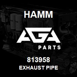 813958 Hamm EXHAUST PIPE | AGA Parts