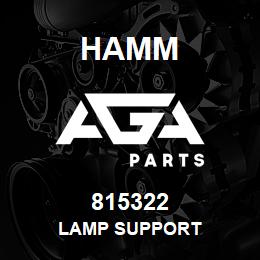 815322 Hamm LAMP SUPPORT | AGA Parts