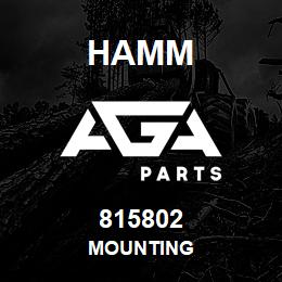 815802 Hamm MOUNTING | AGA Parts