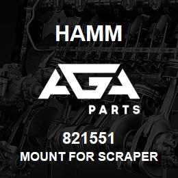 821551 Hamm MOUNT FOR SCRAPER | AGA Parts