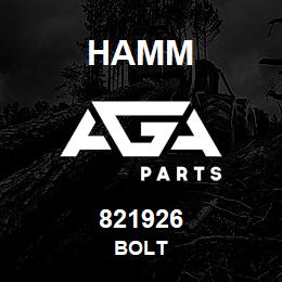 821926 Hamm BOLT | AGA Parts