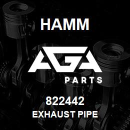 822442 Hamm EXHAUST PIPE | AGA Parts