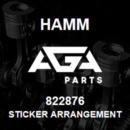 822876 Hamm STICKER ARRANGEMENT | AGA Parts