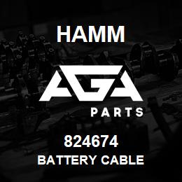 824674 Hamm BATTERY CABLE | AGA Parts