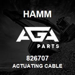 826707 Hamm ACTUATING CABLE | AGA Parts