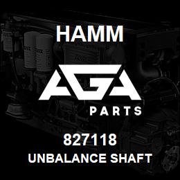 827118 Hamm UNBALANCE SHAFT | AGA Parts