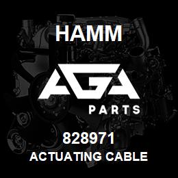 828971 Hamm ACTUATING CABLE | AGA Parts