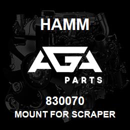 830070 Hamm MOUNT FOR SCRAPER | AGA Parts