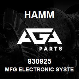 830925 Hamm MFG ELECTRONIC SYSTEM | AGA Parts