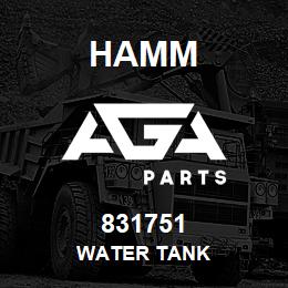 831751 Hamm WATER TANK | AGA Parts