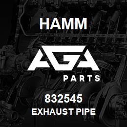 832545 Hamm EXHAUST PIPE | AGA Parts