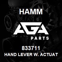 833711 Hamm HAND LEVER W. ACTUATING CABLE | AGA Parts