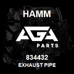 834432 Hamm EXHAUST PIPE | AGA Parts