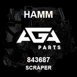 843687 Hamm SCRAPER | AGA Parts