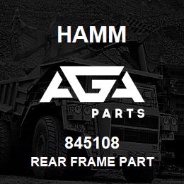 845108 Hamm REAR FRAME PART | AGA Parts