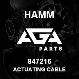 847216 Hamm ACTUATING CABLE | AGA Parts