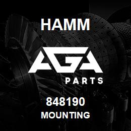 848190 Hamm MOUNTING | AGA Parts