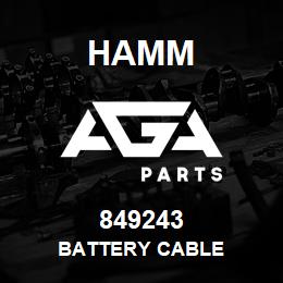 849243 Hamm BATTERY CABLE | AGA Parts