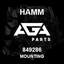 849286 Hamm MOUNTING | AGA Parts