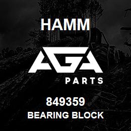 849359 Hamm BEARING BLOCK | AGA Parts