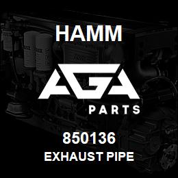 850136 Hamm EXHAUST PIPE | AGA Parts