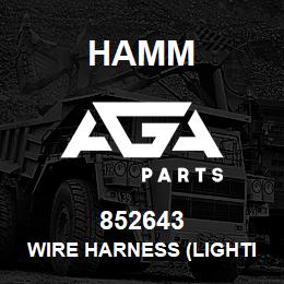 852643 Hamm WIRE HARNESS (LIGHTING) | AGA Parts