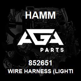 852651 Hamm WIRE HARNESS (LIGHTING) | AGA Parts