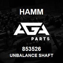 853526 Hamm UNBALANCE SHAFT | AGA Parts