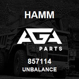 857114 Hamm UNBALANCE | AGA Parts