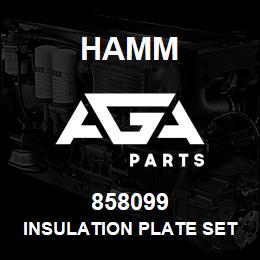 858099 Hamm INSULATION PLATE SET | AGA Parts