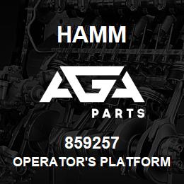 859257 Hamm OPERATOR'S PLATFORM | AGA Parts