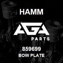 859699 Hamm BOW PLATE | AGA Parts