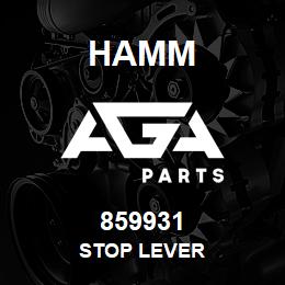 859931 Hamm STOP LEVER | AGA Parts