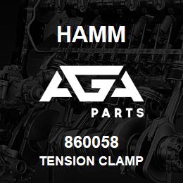 860058 Hamm TENSION CLAMP | AGA Parts