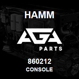 860212 Hamm CONSOLE | AGA Parts