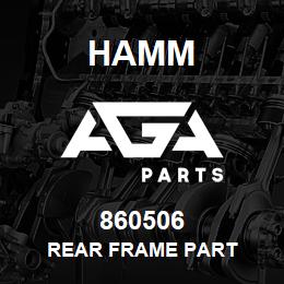 860506 Hamm REAR FRAME PART | AGA Parts