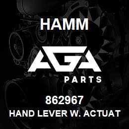 862967 Hamm HAND LEVER W. ACTUATING CABLE | AGA Parts