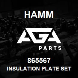 865567 Hamm INSULATION PLATE SET | AGA Parts