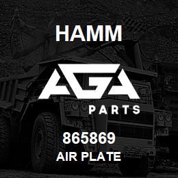 865869 Hamm AIR PLATE | AGA Parts