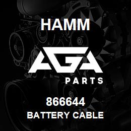 866644 Hamm BATTERY CABLE | AGA Parts