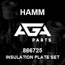 866725 Hamm INSULATION PLATE SET | AGA Parts