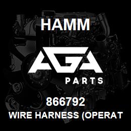 866792 Hamm WIRE HARNESS (OPERAT. CABIN) | AGA Parts