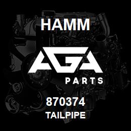 870374 Hamm TAILPIPE | AGA Parts