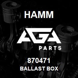 870471 Hamm BALLAST BOX | AGA Parts